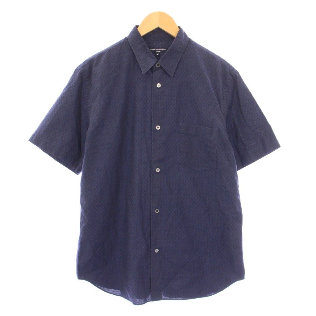 COMME des GARÇONS ネイビー 半袖シャツ コムデギャルソンオム COMME des GARCONS HOMME カジュアル
