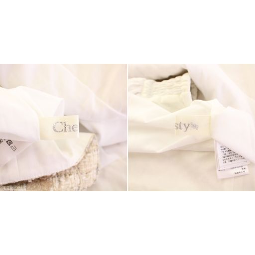 24SS 刺繍ツイードキャミソール