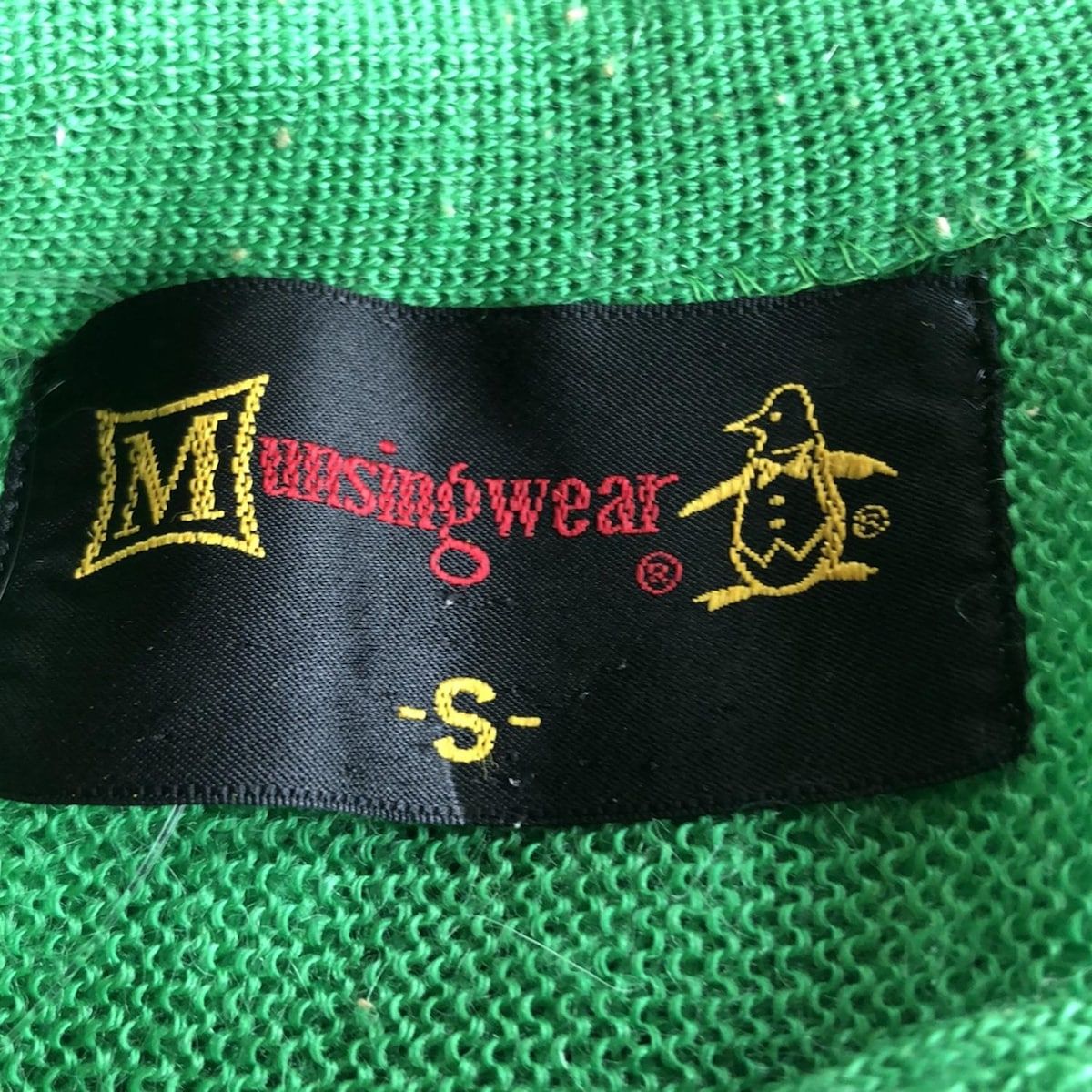 Munsingwear グリーンイエロー LL セーター Munsingwear(マンシングウェア) 長袖セーター サイズS メンズ
