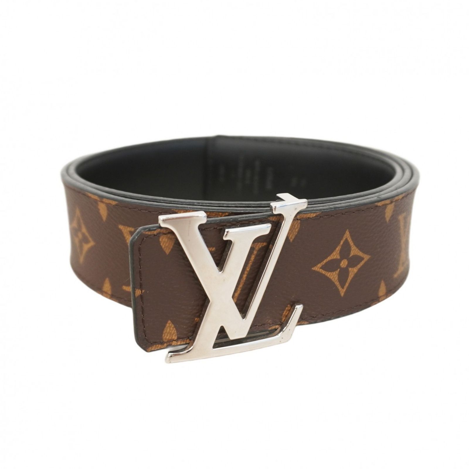 ルイ ヴィトン Louis Vuitton ルイ ヴィトン ベルト モノグラム サンチュール LVイニシャル 40MM M9821U ブラック ブラウンメンズ
