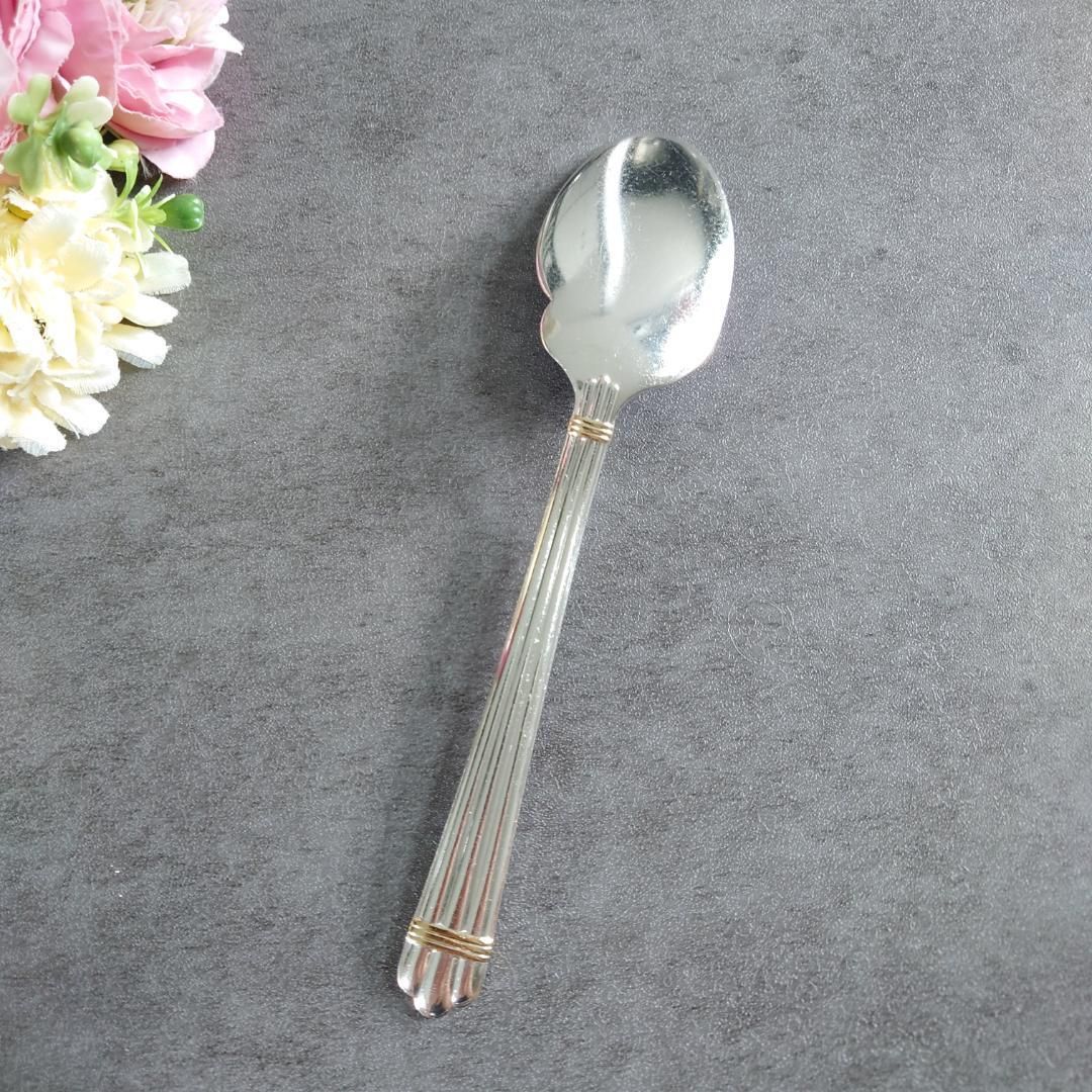 希少 クリストフル アリアゴールドリング ソーススプーン 1点 - メルカリ