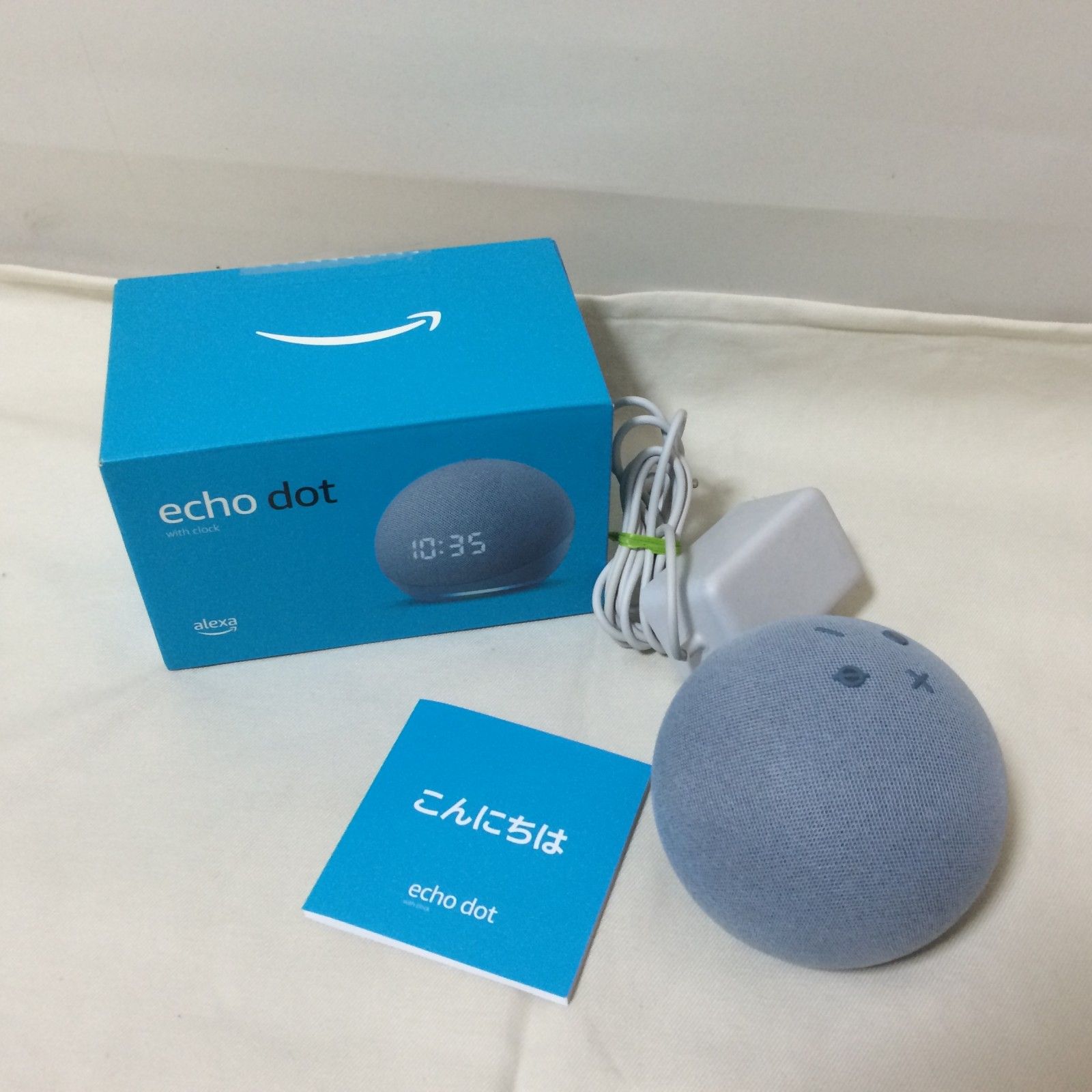 W554 Amazon Echo Dot エコードット 第4世代 時計付きスマート
