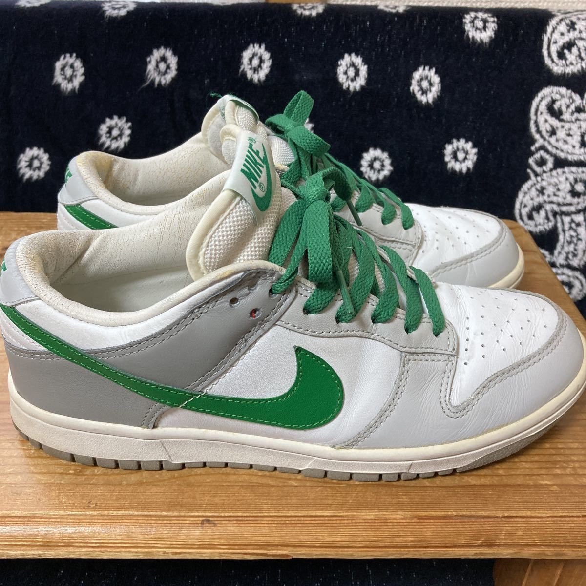 NIKE ナイキ DUNK ダンク LOW 26cm グレー グリーン - マカセル 公式