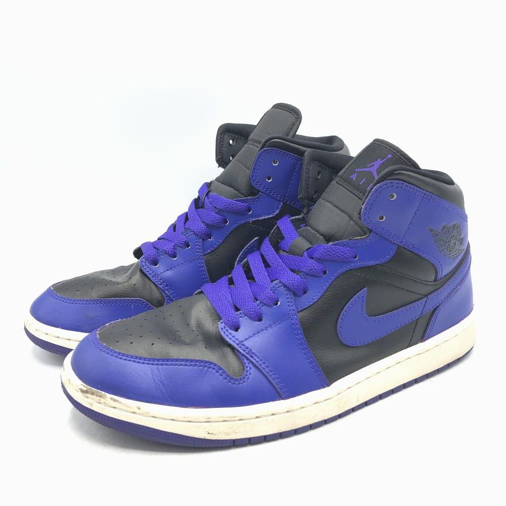 Nike Women s Air Jordan 1 Mid Purple and Black 28.5cm BQ6472-051 ナイキ ウィメンズ エア ジョーダン 1 ミッド パープル＆ブラック 17