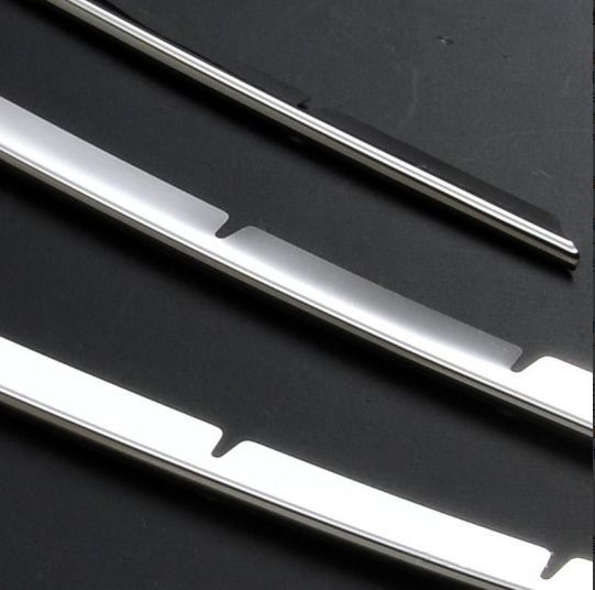 プリウス30系 中網飾り フロントバンパー フォグランプ付き対応 銀色 メッキグリル カバー ガーニッシュ ドレスアップsq