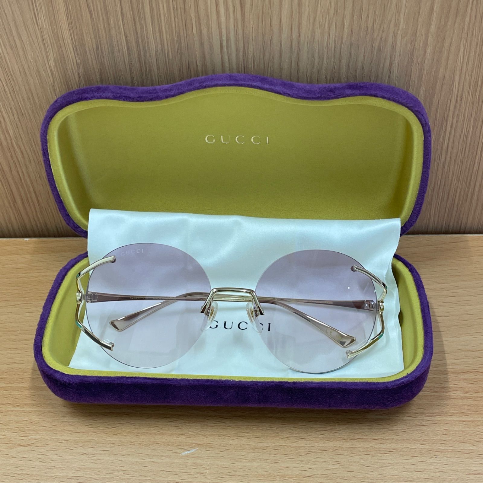 グッチ GUCCI GG0645S ピンクグラデーション サングラス 度無し 57ロ18-130 A25-1053