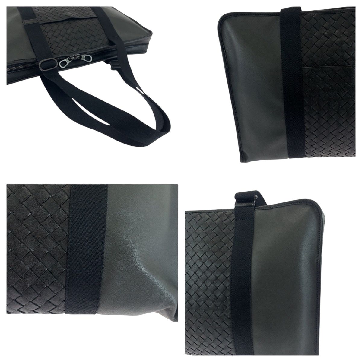 美品 BOTTEGAVENETA ボッテガヴェネタ イントレチャート ブラック  