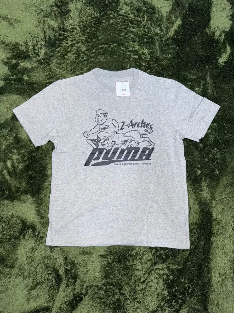 XXL PUMA(プーマ) x バランサ グラフィック 半袖 Tシャツ メランジェ グレー