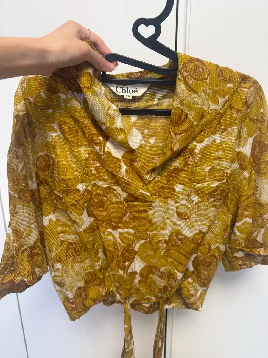 Chloe クロエ フラワー セットアップ ブラウス スカート ワンピース