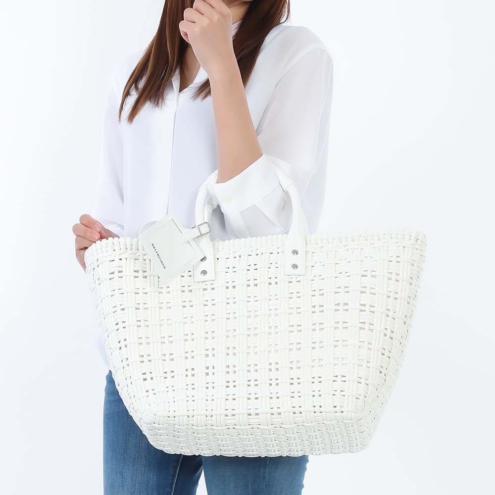【国内即発】BALENCIAGA 671346 2IE2Y 1000 Bistro S バスケット BALENCIAGA 全品5%OFFクーポン☆31日迄☆バレンシアガ 671346