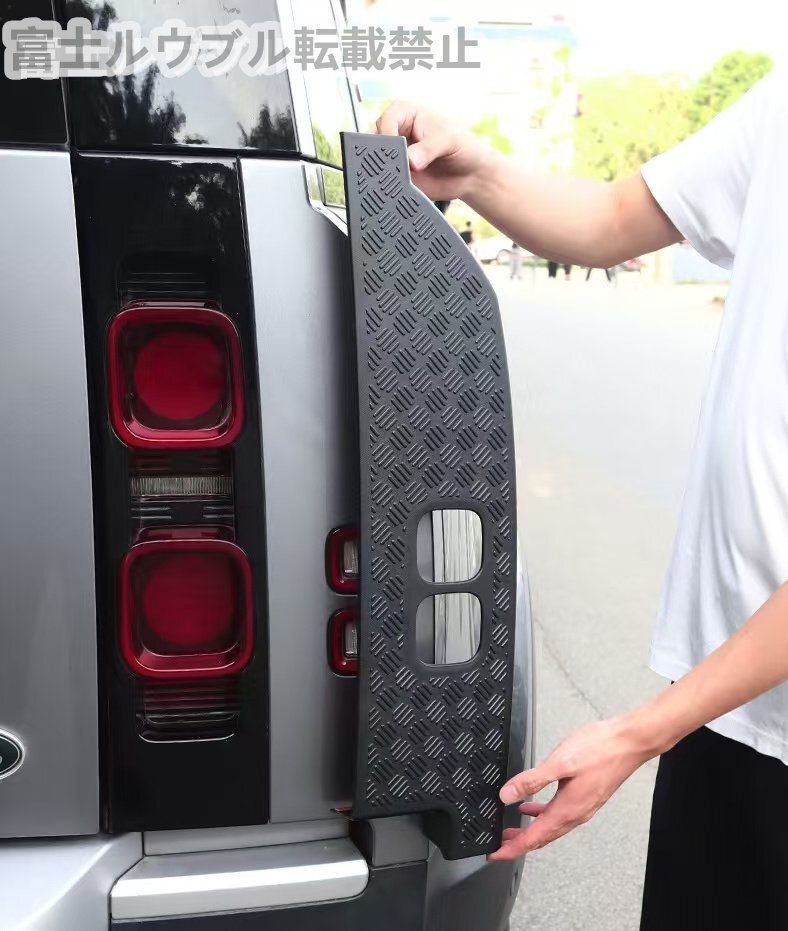 ランドローバー 新型ディフェンダー サイドミラーバイザー ドアミラーガーニッシュ エクステリア 外装 カバー アクセサリー カスタムオプション パーツ 2X M スタイル ブラック リアビュー サイドミラー カバー キャップ