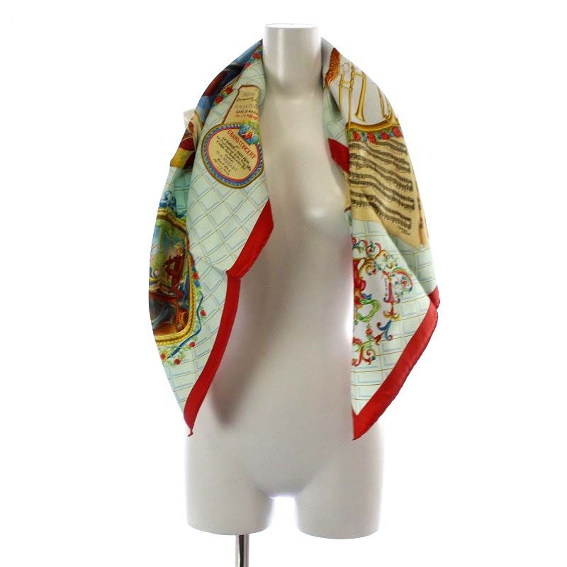 エルメス HERMES スカーフ カレ90 Wolfgang Amadeus Mozart