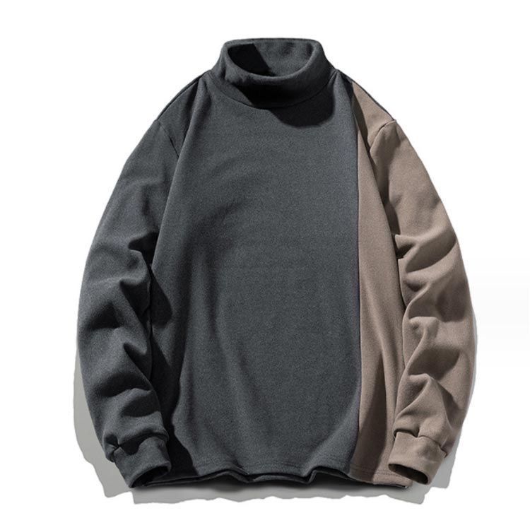 トレーナー 切り替え メンズ ティーシャツ インナー レディース 長袖 トップス モックネック 長袖tシャツ トレーナー Tシャツ ハイネックトレーナーメンズ 微起毛 70代 60代 春 50代 秋 Y4Wf534