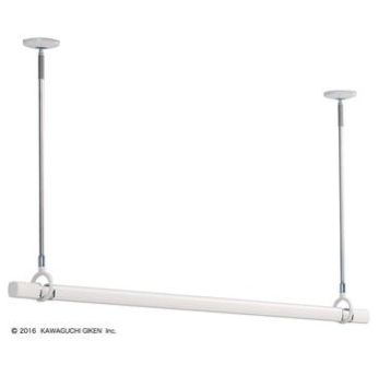 川口技研 ホスクリーン室内用物干し QSC-15 SPC‐W 2本 QL-15‐W1本 ＋ 竿立てホルダー1個 セット販売