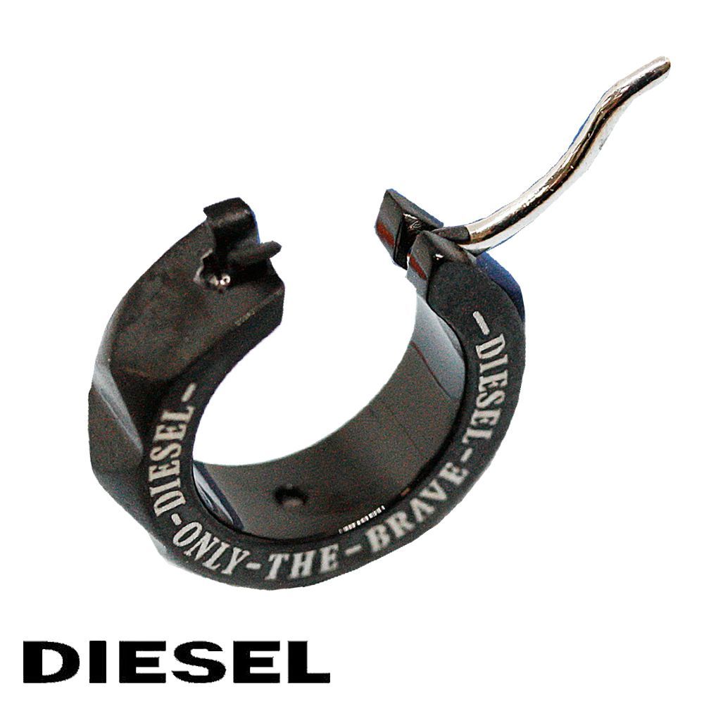 DIESEL ピアス DX127300DJW 両耳 ブラック ディーゼル 新品】ディーゼル ピアス 片耳 メンズ アクセサリー ブラック
