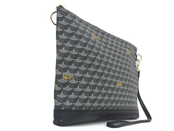 FAURÉ LE PAGE フォレルパージュ レザー クラッチバッグ セカンドバッグ マルチポーチ メンズ グレー系 FT0520
