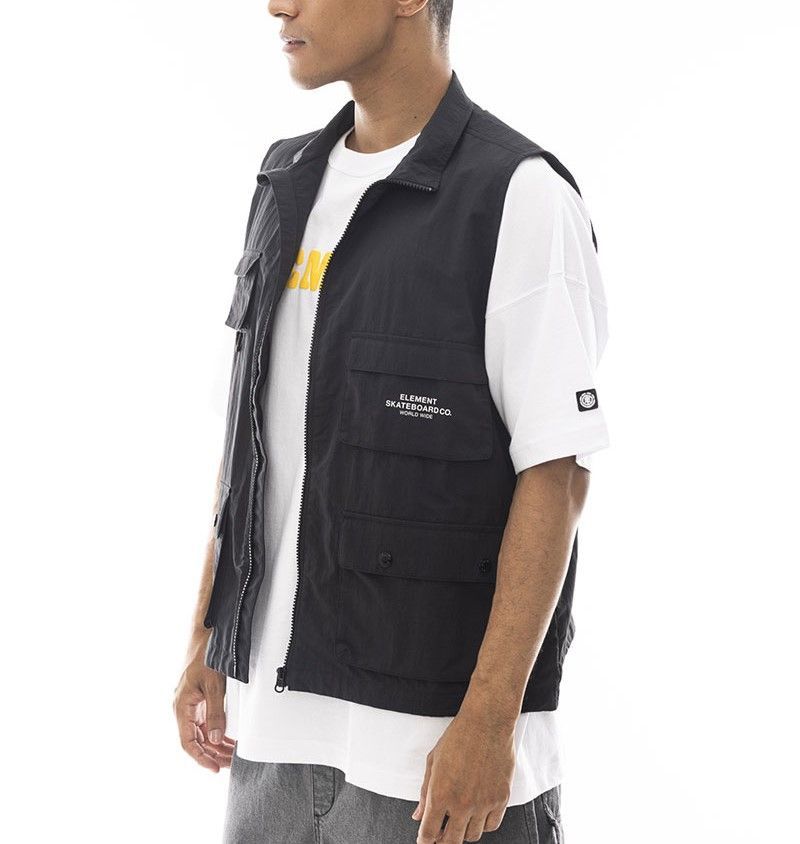 【SALE】2024春夏 新品【ELEMENT/エレメント】TACTIC HUNT VEST ベスト FBK メンズ BE021-758