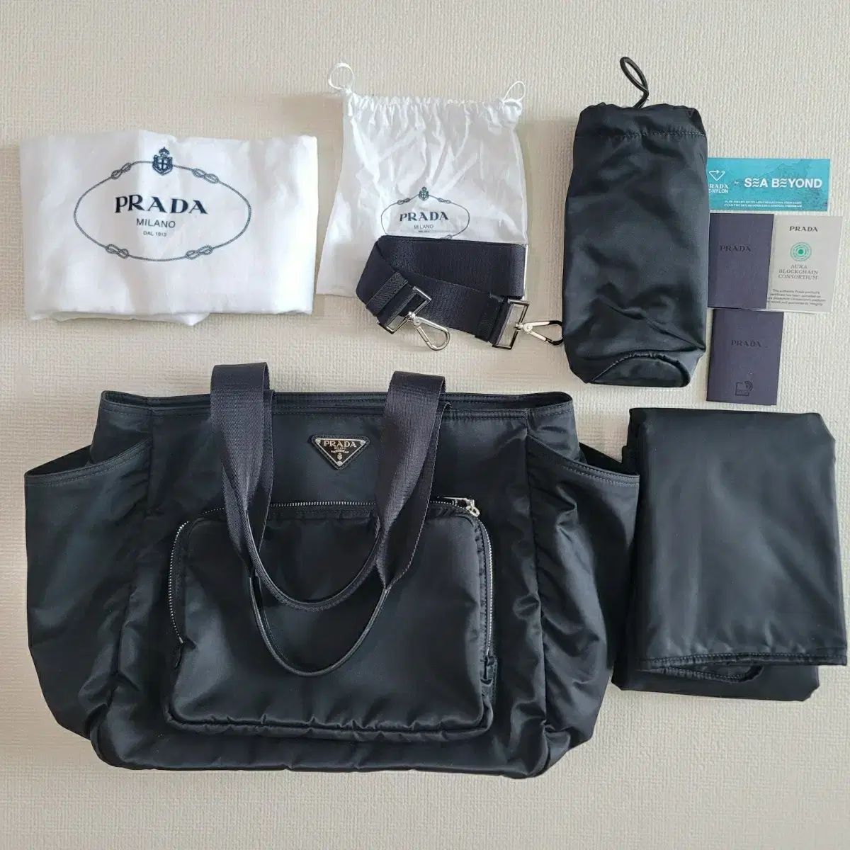実用性【国内買付/発送】プラダ Re-Nylon ベビーバッグ 楽天市場】PRADA プラダ ベビーバッグ 1BG102 OOO RV44