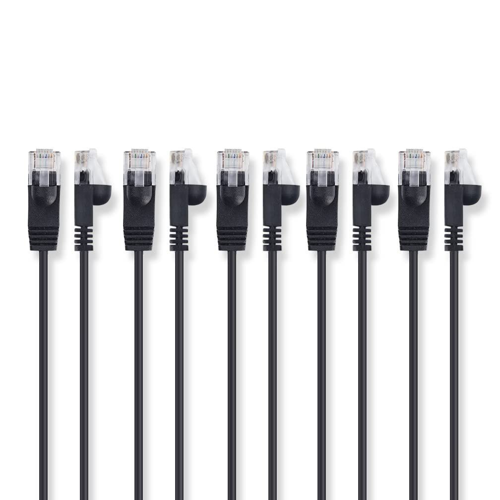 日本の直営店舗 【数量限定】10本入り CAT6準拠 非シールド（UTP） RJ45 イーサネットケーブル コネクタ CAT6 付き 0.2~20m選択可 ネットワークケーブル LANケーブル 1m 10Gtek