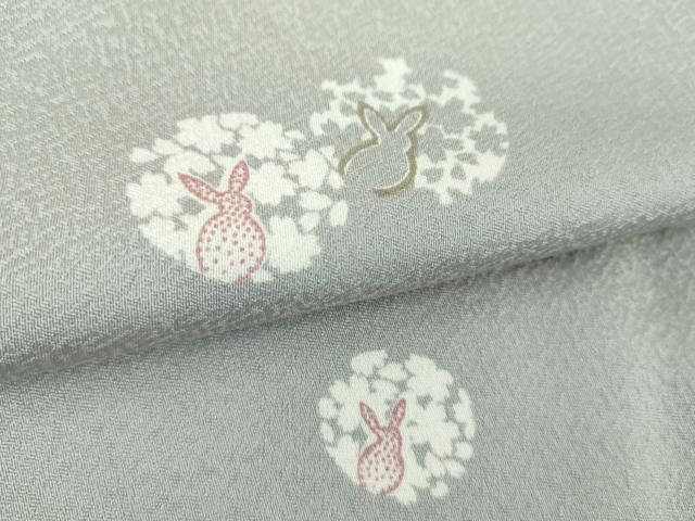 平和屋着物●上質な小紋　桜兎　正絹　逸品　DAAU5265ps 平和屋着物○上質な小紋 桜兎 正絹 逸品 DAAU5265ps - メルカリ