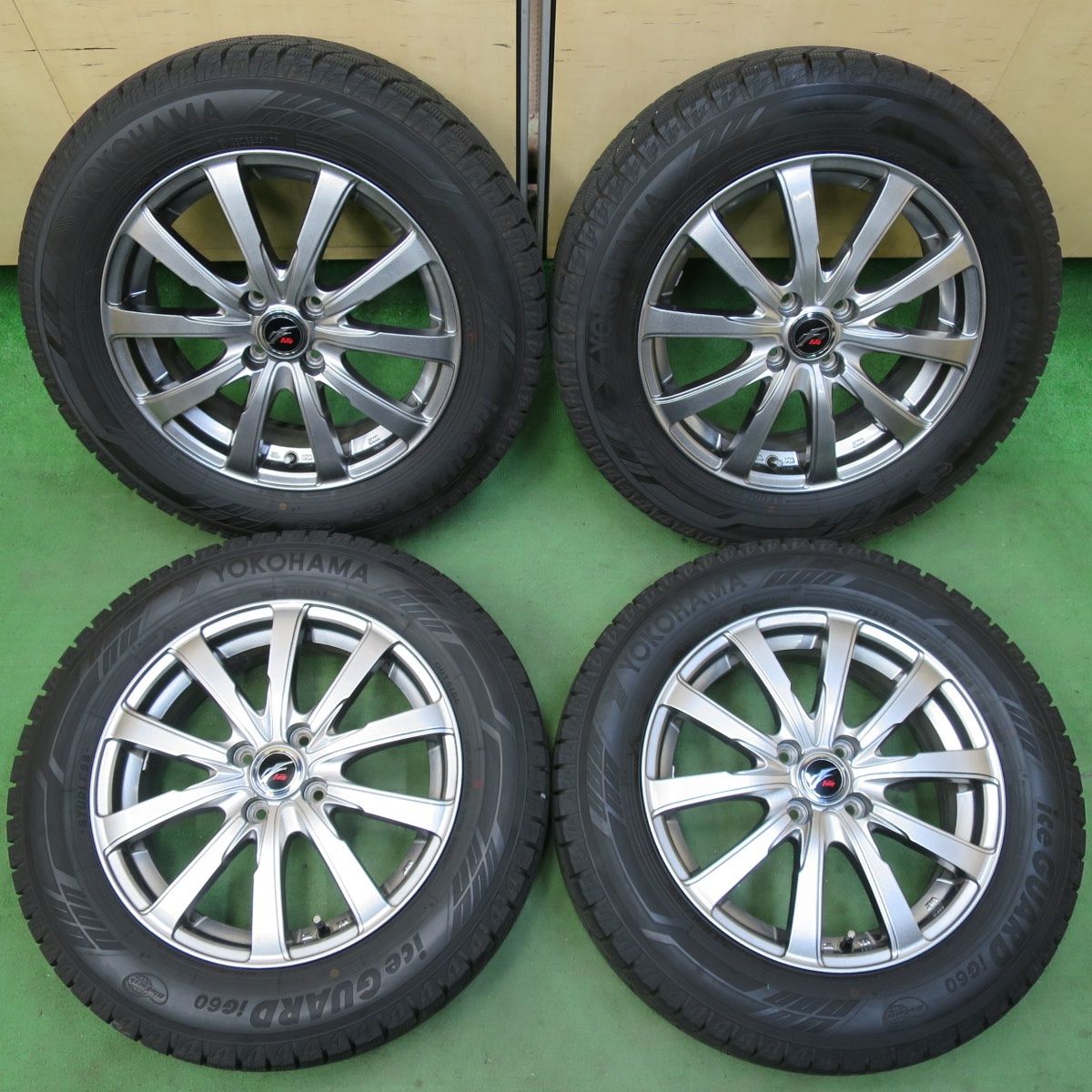 バリ溝 23年 キレイ 9.5分 スタッドレス 195|65R16 ヨコハマ アイスガード iG60 Fang ファング 16インチ PCD100|4H 5040910イス