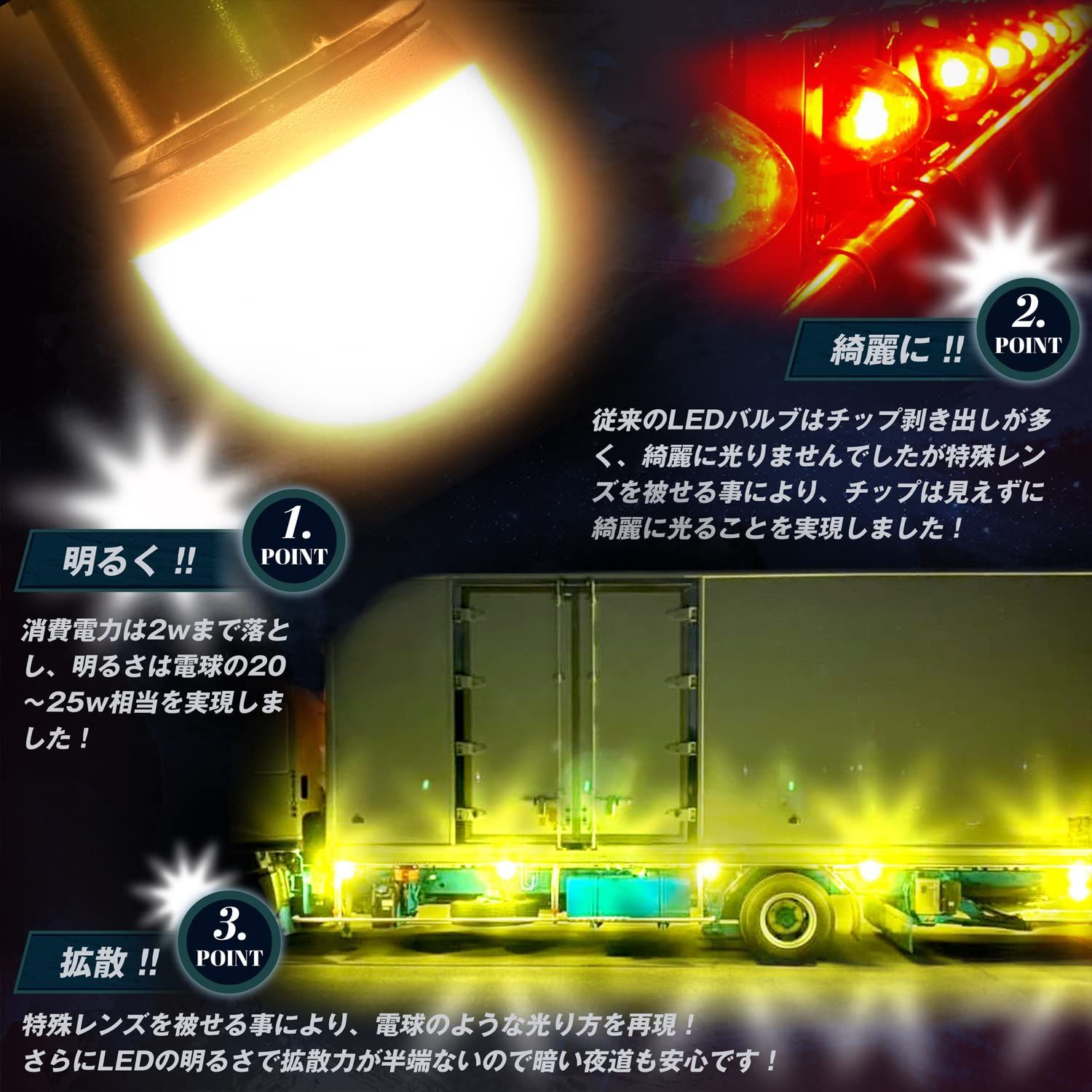 竹村商会 | シングル BA15S LEDバルブ トラック車 【数量限定】BA15s