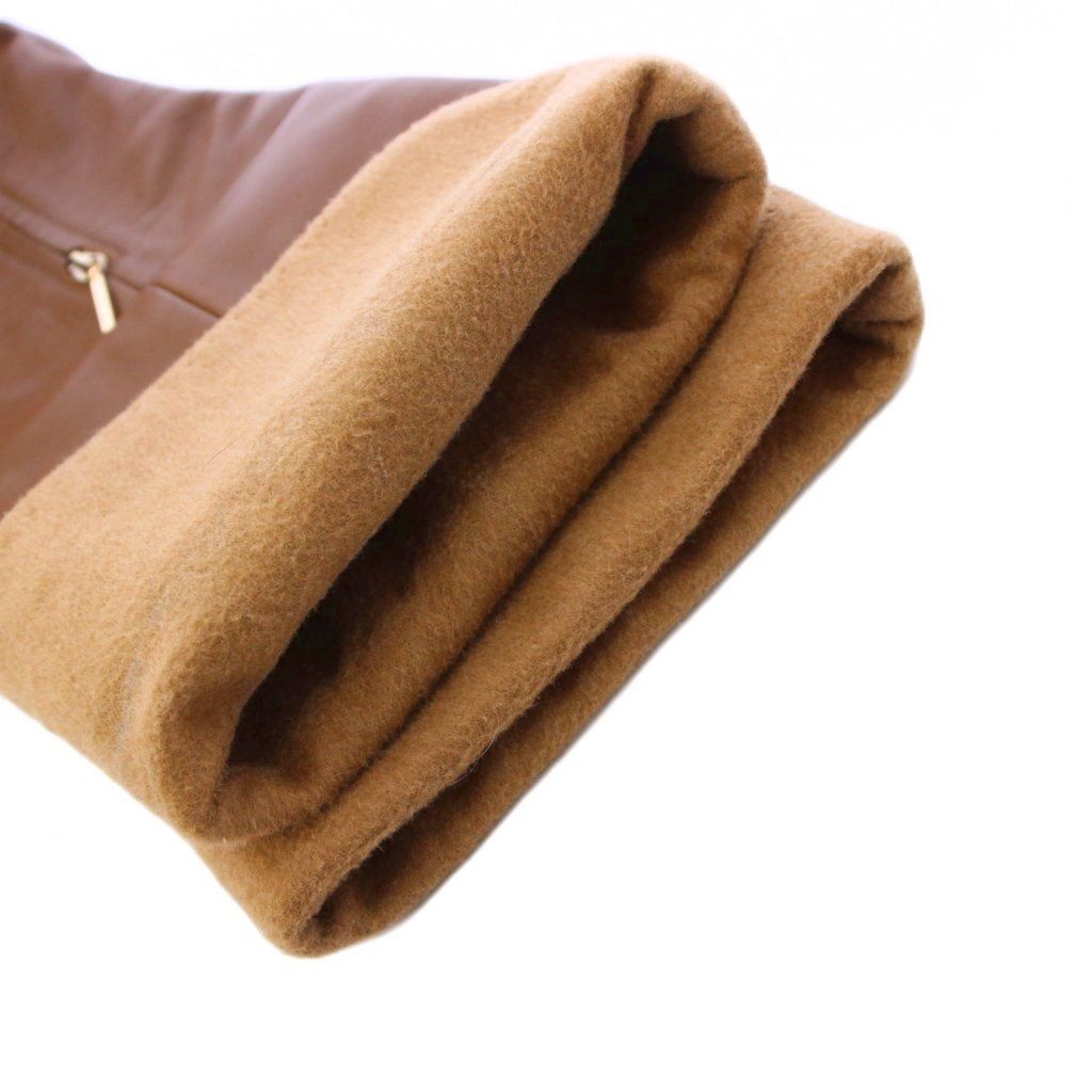 マックスマーラ MAX MARA ロングブーツ カーフレザー ローヒール 37 ブラウン |KH KIN-KAAI_COM