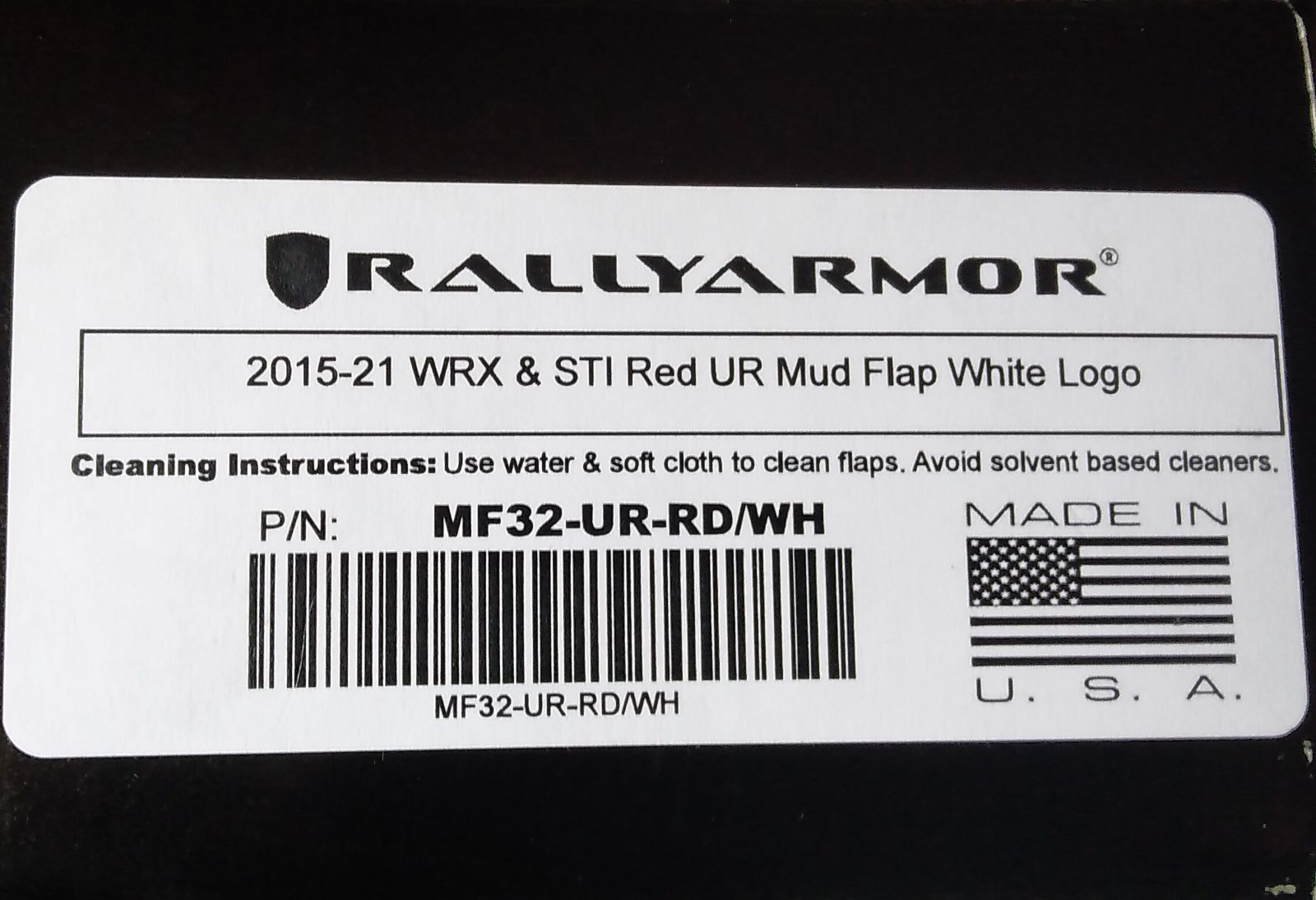 Rally Armor スバル WRX S4 STI VAB VAG 2014年~ ラリーアーマー