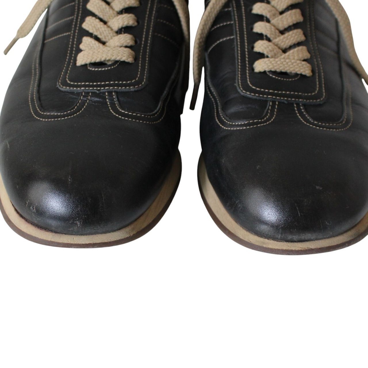 BURBERRY バーバリー レザースニーカー BU1340 黒 25 （w-1000904 