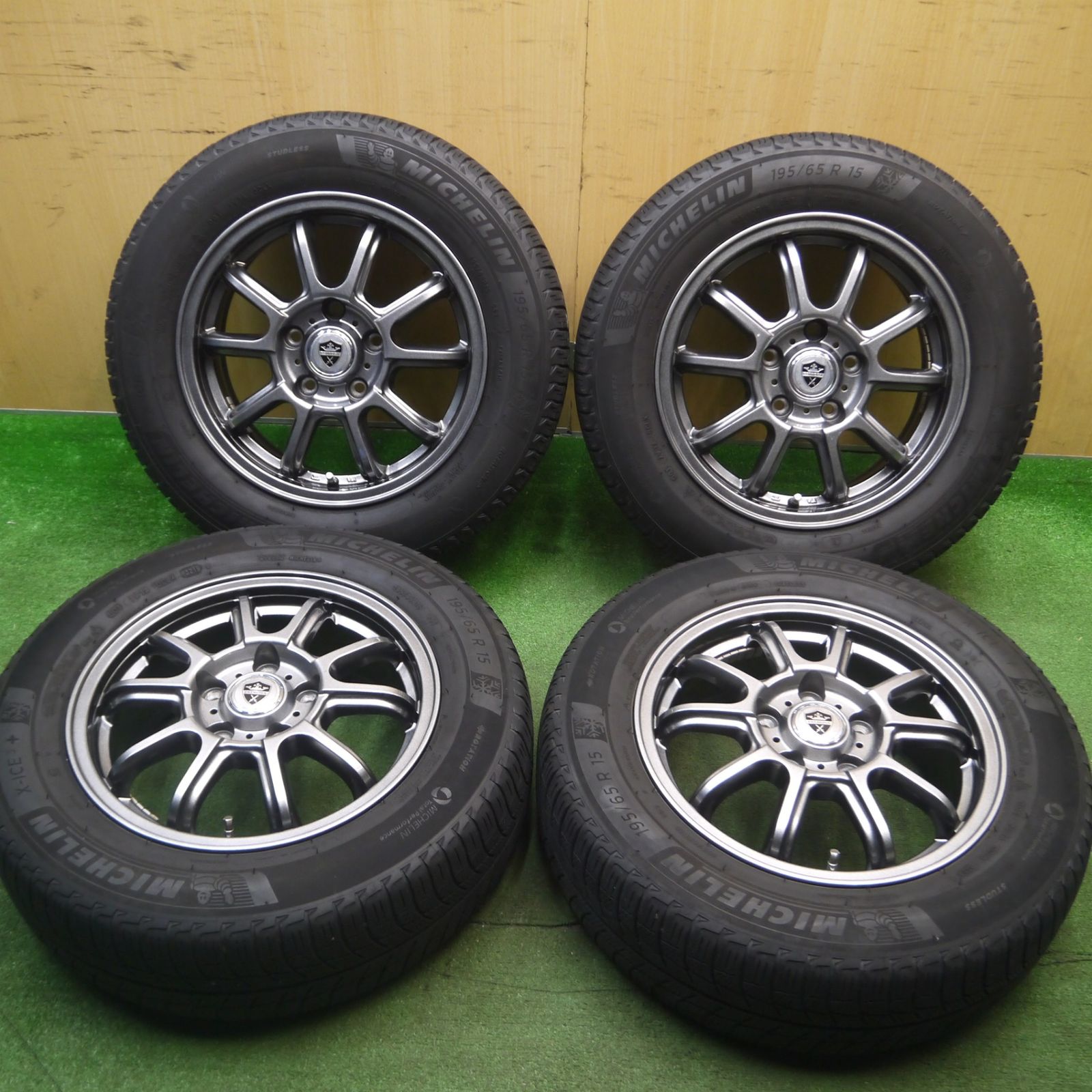 [送料無料] キレイスタッドレス 195/65R15 ミシュラン X-ICE3+ ESTROSA エステローザ 15インチ PCD114.3/5H5021210Hス
