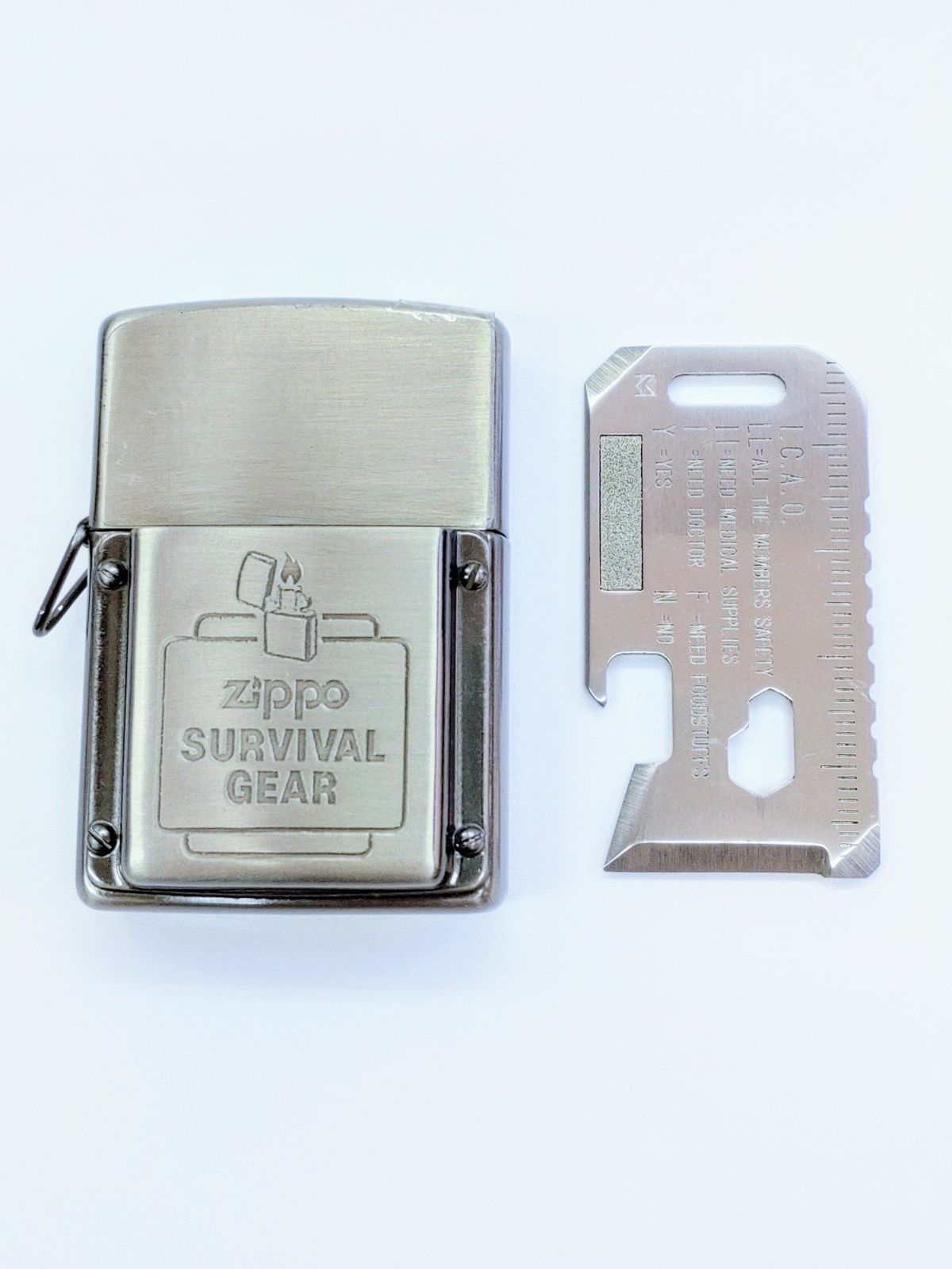 ZIPPO サバイバルツール付き 1991年製 ZIPPO SURVIVAL GEAR サバイバルギア サバイバルツール付き ライター