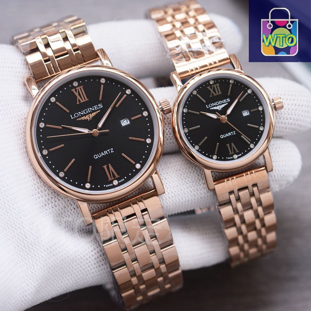 今日特価】Longines ロンジン カップル用クォーツ腕時計 - メルカリ