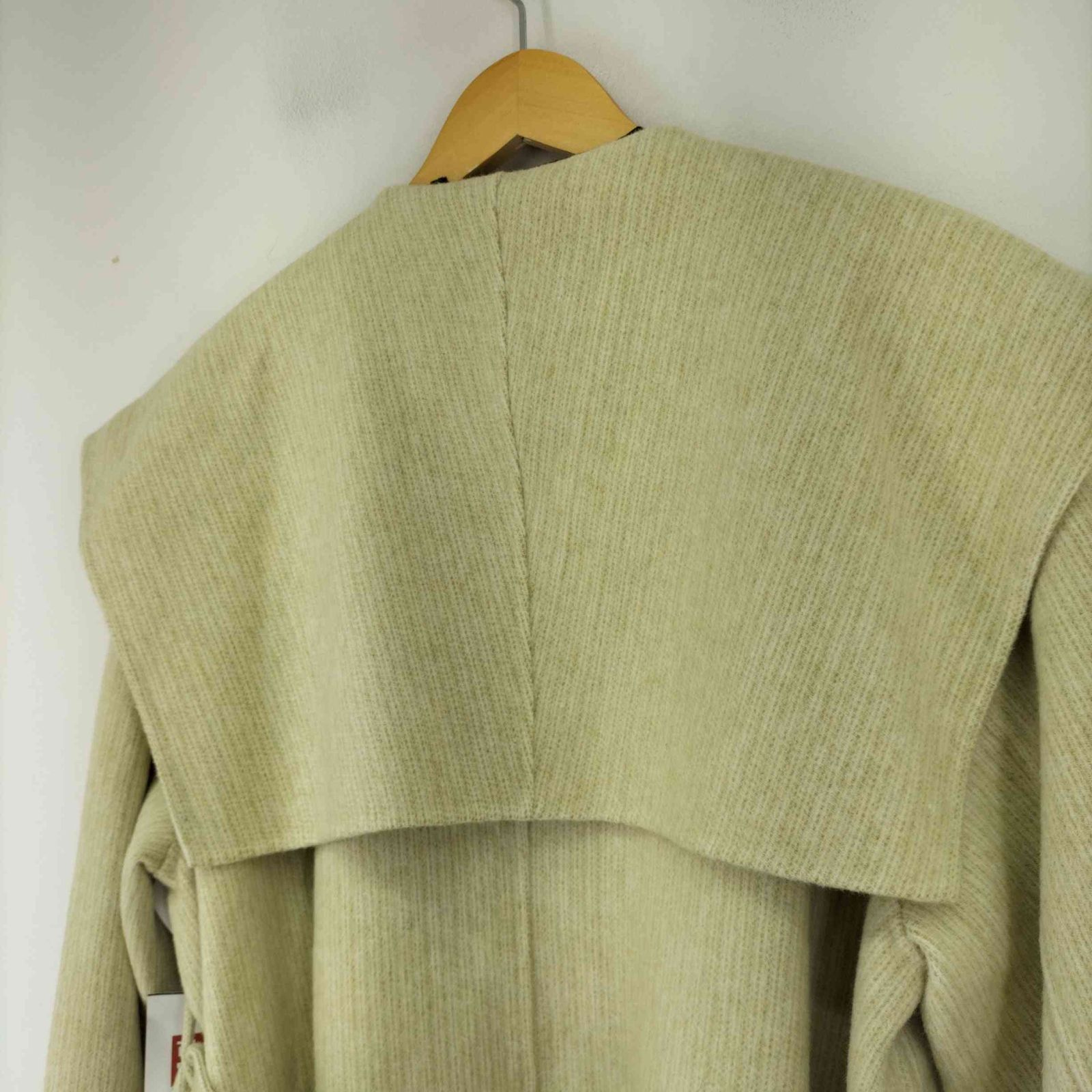 ルシェルブルー LE CIEL BLEU ビッグカラーベルテッドマキシコート