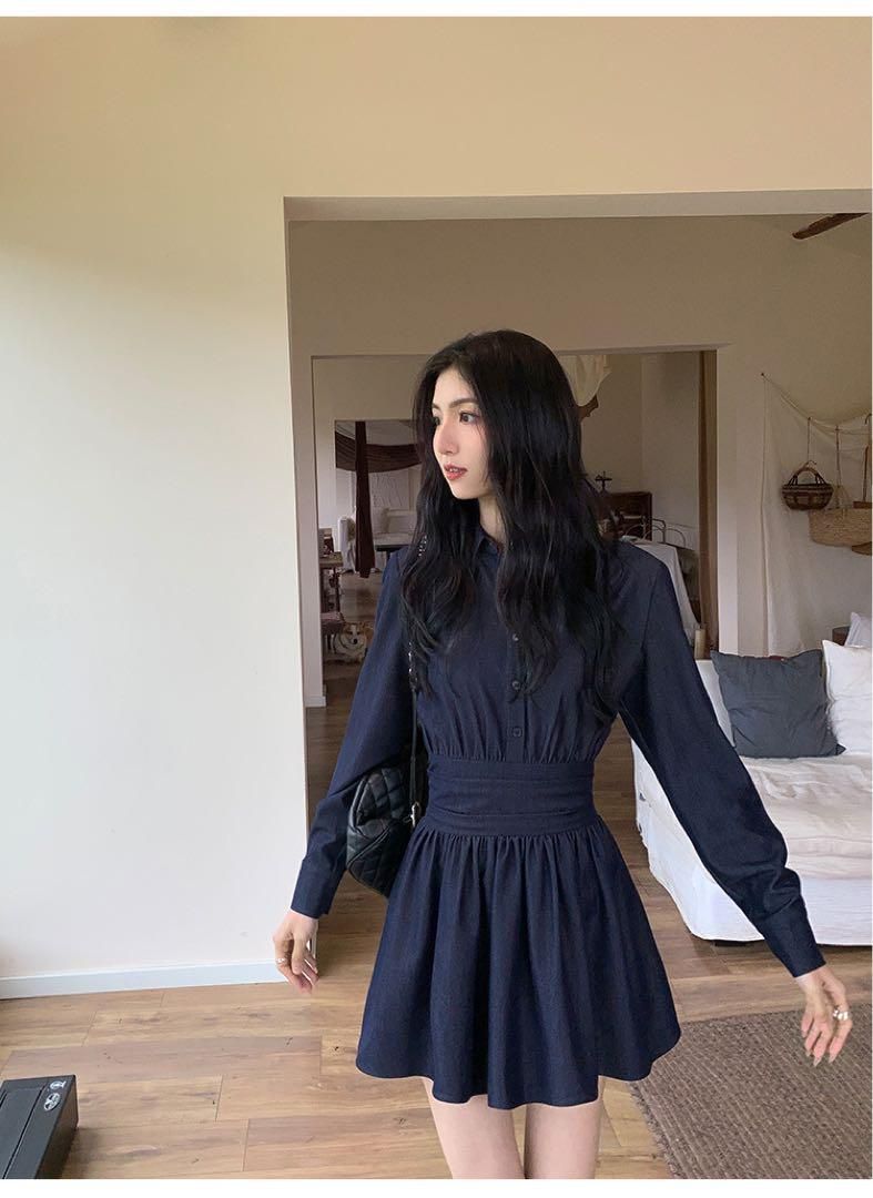ウエストスリミングミニワンピデートにも最適