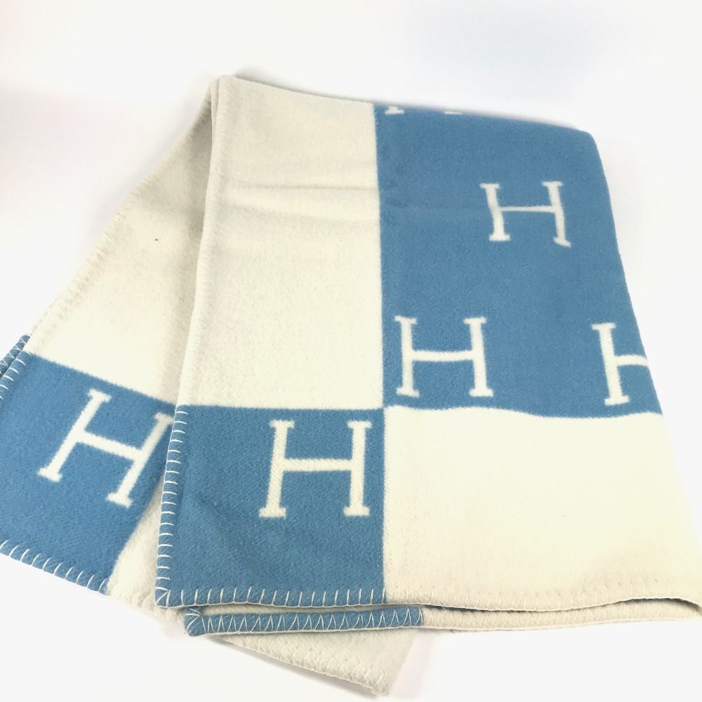HERMES エルメス ブランケット アヴァロン ウール/カシミヤ