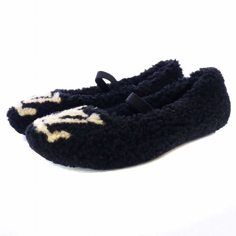 Louis Vuitton ルイヴィトン　ポピライン　ムートンシューズ Louis Vuitton ルイヴィトン ポピライン ムートンシューズ