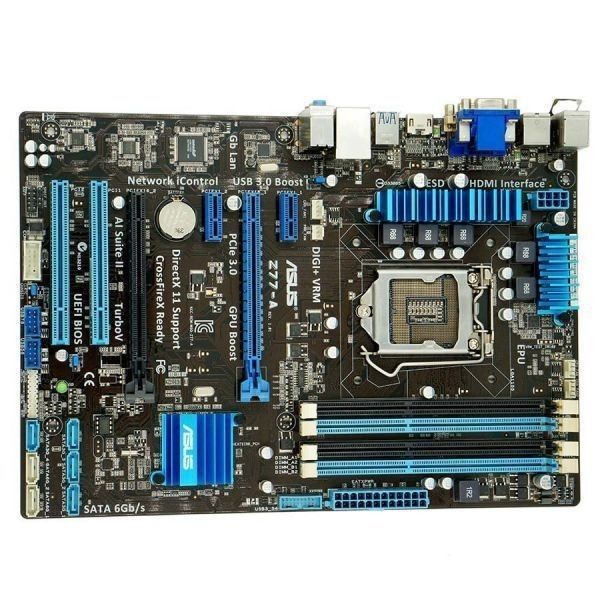 ASUS Z77-A LGA 1155 Intel Z77 HDMI SATA 6Gb/s USB 3.0 ATX Intel Motherboard