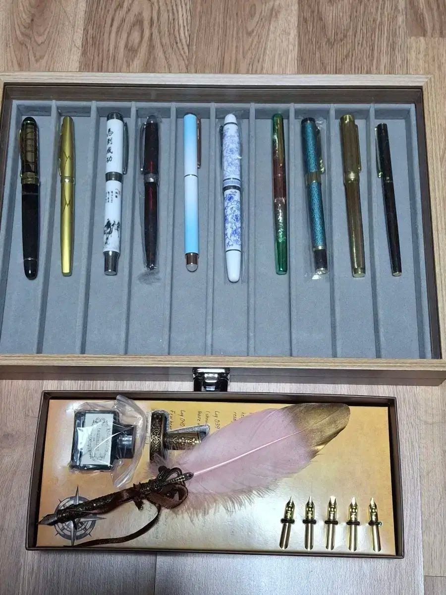 万年筆 1セット フェザーペン ペン先 インク1 セット まとめ売り