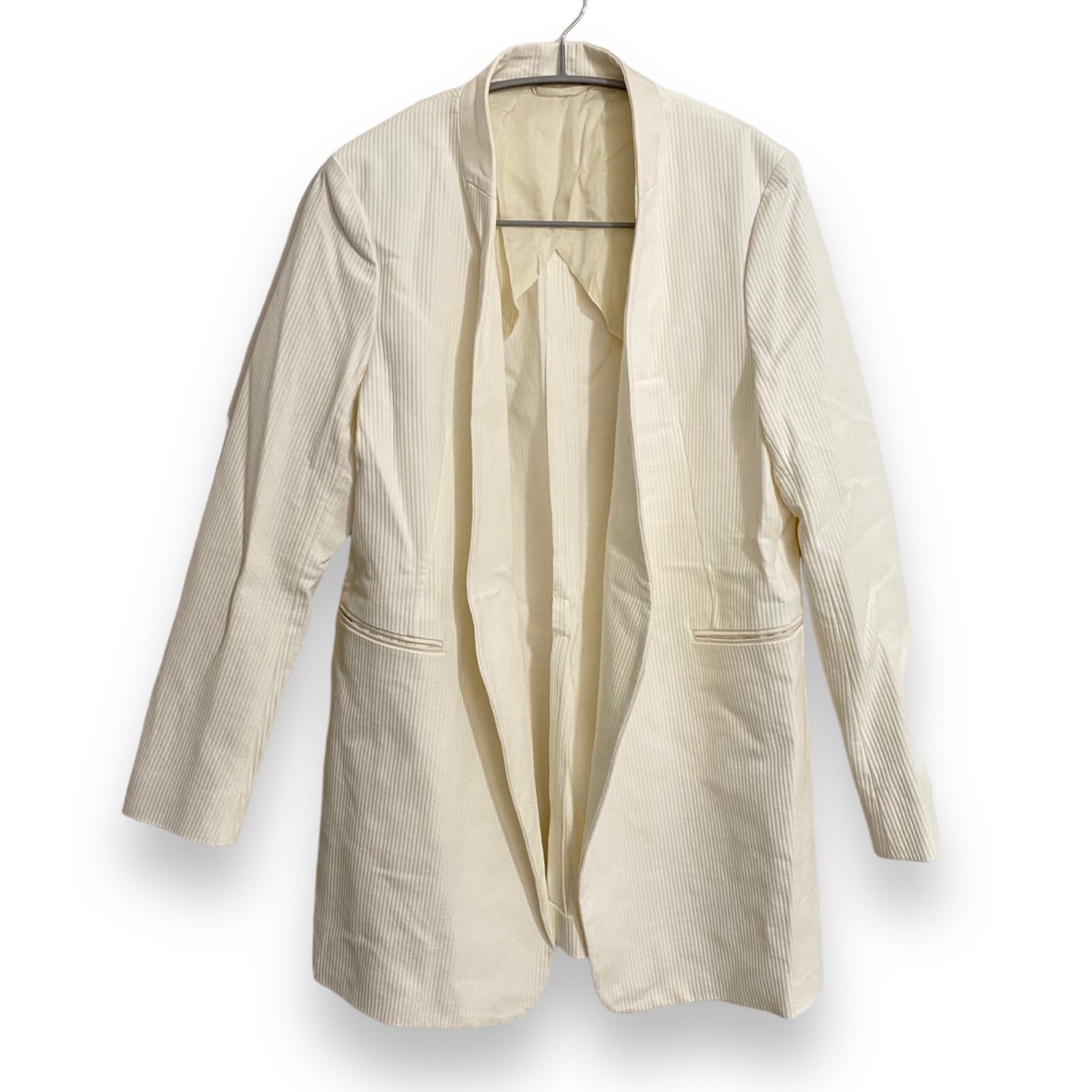 BACCA ノーカラージャケット （BACCA（バッカ）の「ウールサキソニー  