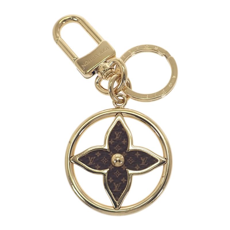 ルイヴィトン LOUIS VUITTON LVトレジャード M01207 モノグラム キーホルダー モノグラムキャンバス ブラウン ゴールド レディース 上品 ギフト Bランク