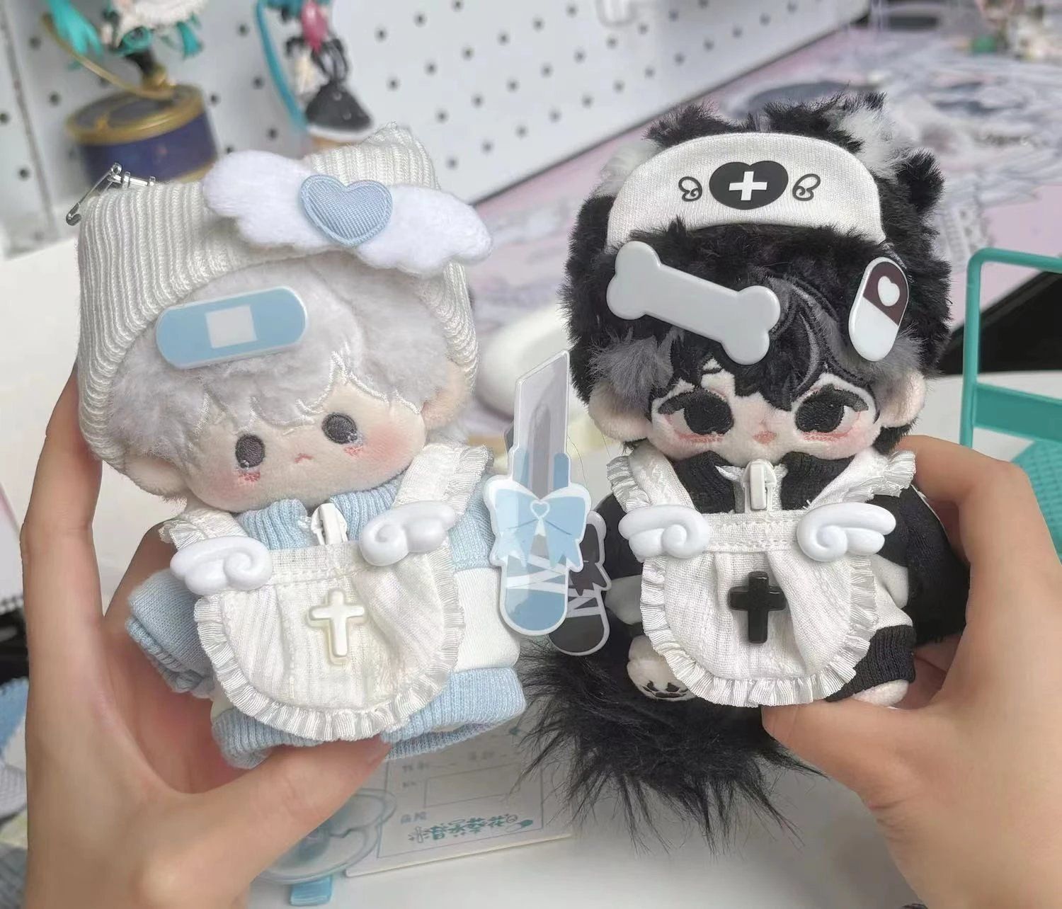 No.24 15cmぬい服 天使界隈パーカー（水色） - メルカリ
