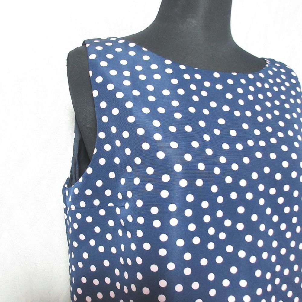 美品レッドヴァレンティノネイビー地ワンピース