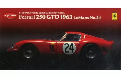 中古ミニカー 1/18 FERRARI 250 GTO 1963 LeMans #24 (レッド) [08432C