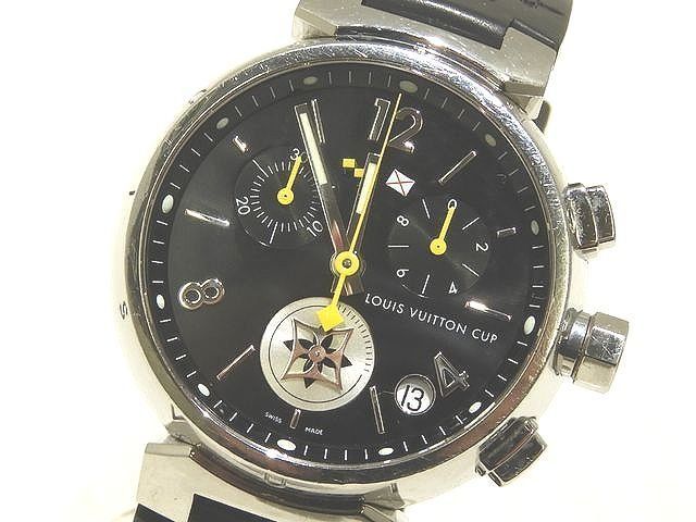 2 LOUIS VUITTON ヴィトン メンズ クォーツ 時計 タンブール