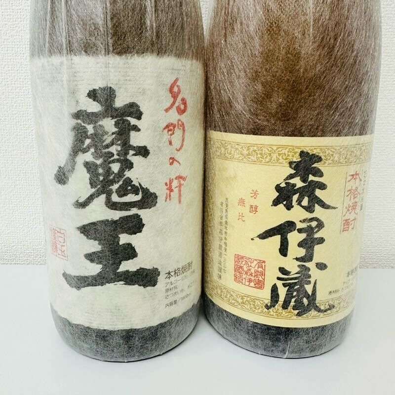 焼酎まとめ売り2本セット 森伊蔵 × 白玉醸造 名門の粋 魔王 1800ml 25度 和紙付き 【未開栓】 42407K96 - メルカリ