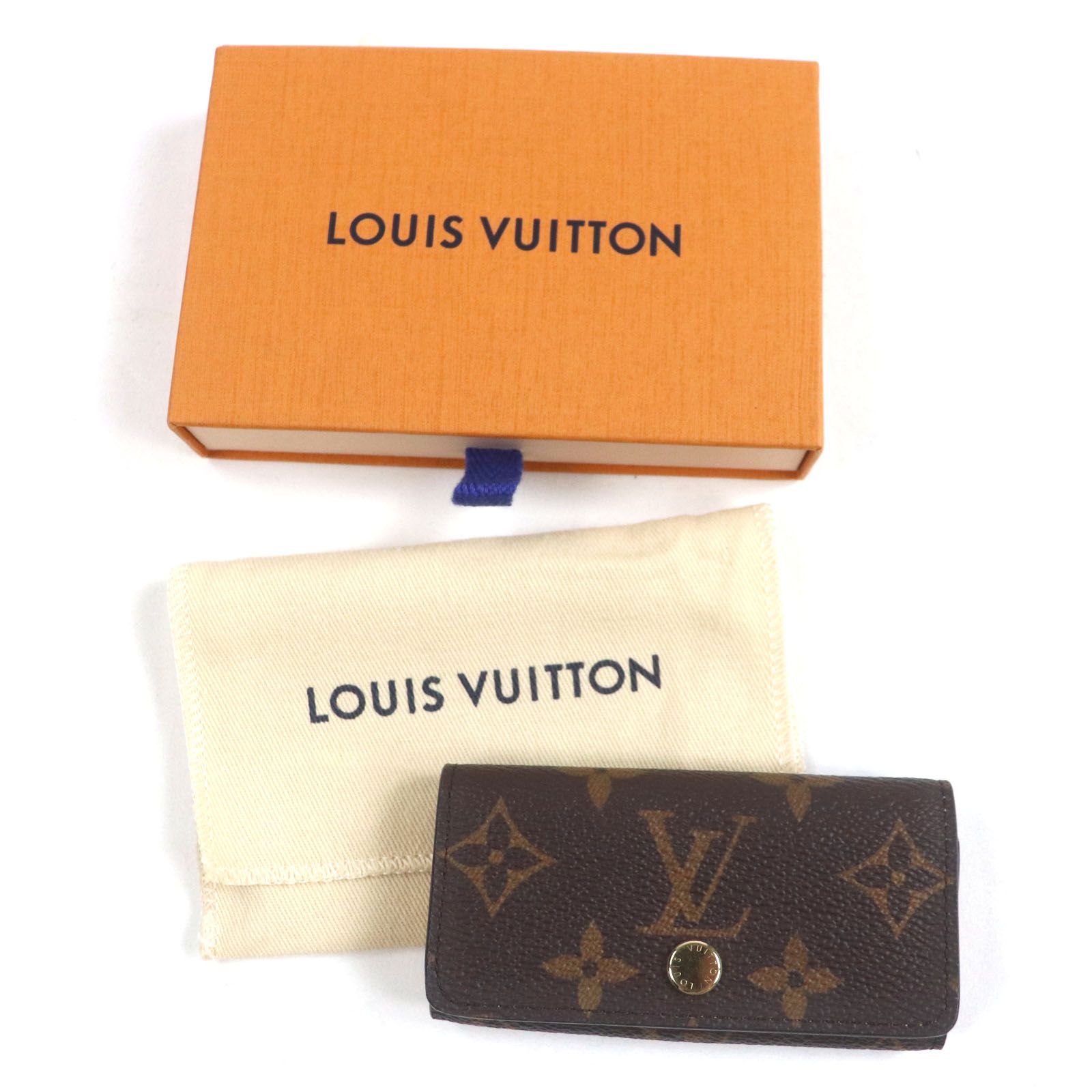 LOUIS VUITTON ルイヴィトン M83265 ミュルティクレ4 シャマロウピンク モノグラム 4連 キーケース 箱 保存袋付き フランス製 レディース