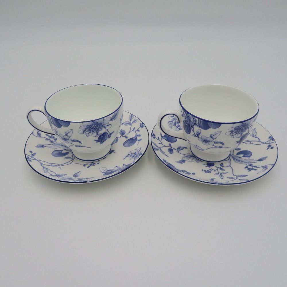 食器 WEDGWOOD ブループラム カップ＆ソーサー 2客セット 未使用品