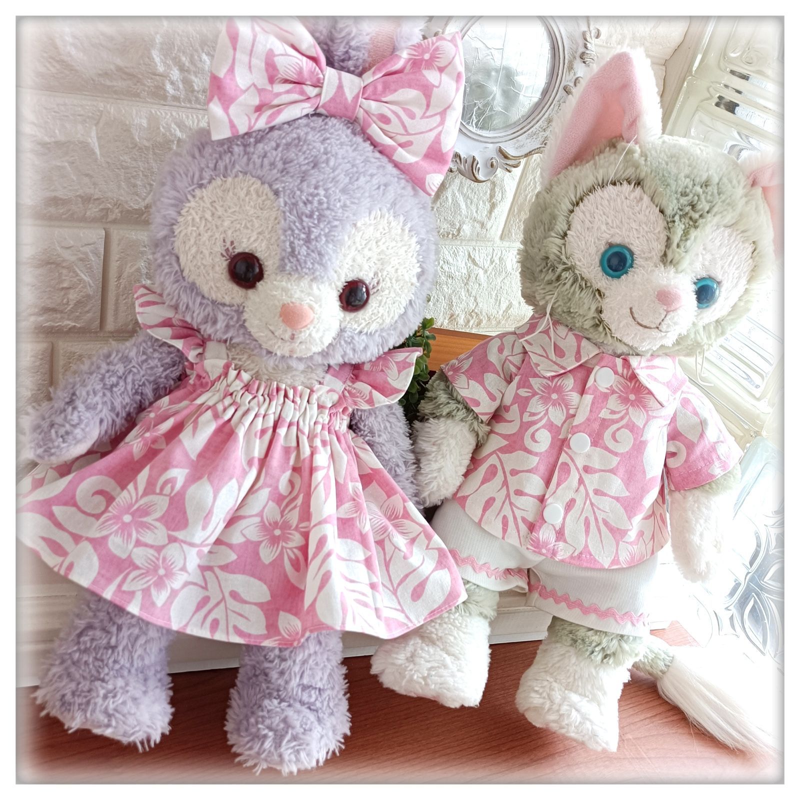 ステラルー/ジェラトーニ Sサイズ ペアコスチューム アロハピンク