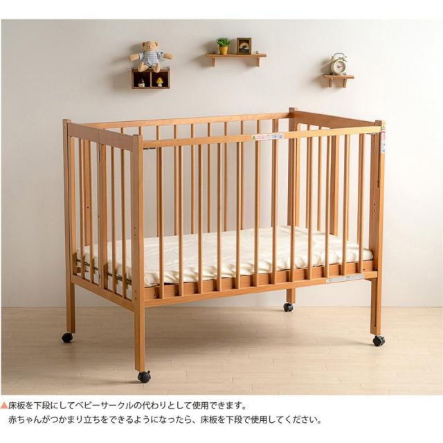 ベビーベッド 日本製 「ワンタッチハイベッド クール クール」 サンデシカ ベッド&amp;ベビーベッド専門店『スリーピー』 折りたたみ 石崎家具「ミニワンタッチハイベッド プチ」 2024年8月購入品美品日本製ミニベビーベッド＋立体ファイバー ワンタッチハイベッド : ベビーベット ＋ ☆6月19日再入荷分