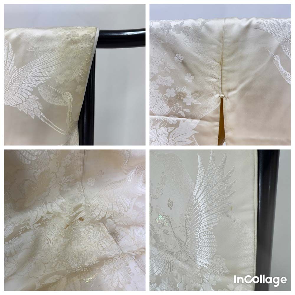 白打掛 3点セット 帯 掛下 白無垢 白 撮影用 結婚式 花嫁衣装 裄65cm 身丈190cm 合繊 Mサイズ 4283 白打掛 3点セット 帯 掛下 白無垢 白 撮影用 結婚式 花嫁衣装 裄65cm